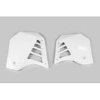 Plásticos laterales de radiador UFO blanco Yamaha YZ125 - motoscamaralweb.com