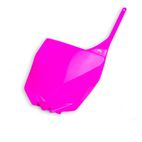 Portanúmeros delantero UFO Yamaha rosa fluor - motoscamaralweb.com