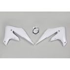 Plásticos laterales de radiador UFO blanco Yamaha YZ450F - motoscamaralweb.com