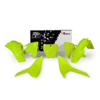 Kit de plástica RACETECH (5 piezas) - Amarillo flúor - motoscamaralweb.com