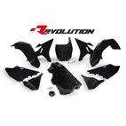 RACETECH Revolution Plastic Kit + Gas Tank Black Yamaha YZ125/250 - motoscamaralweb.com