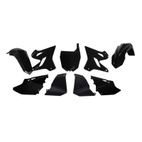 Kit de plástica RACETECH (6 piezas) - Negro - motoscamaralweb.com