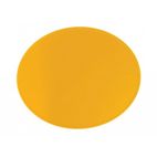 Porta-números Preston Petty ovalado 28.6cm X 23.5CM Amarillo. x1 unidad - motoscamaralweb.com