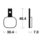 Pastillas de freno Tecnium MA155 Orgánicas - motoscamaralweb.com