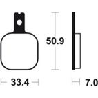 Pastillas de freno Tecnium MA156 Orgánicas - motoscamaralweb.com