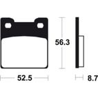 Pastillas de freno Tecnium MA201 Orgánicas - motoscamaralweb.com