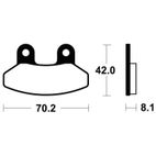 Pastillas de freno Tecnium MA292 Orgánicas - motoscamaralweb.com