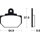 Pastillas de freno Tecnium MA110 Orgánicas - motoscamaralweb.com