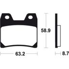 Pastillas de freno Tecnium MA270 Orgánicas - motoscamaralweb.com