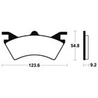 Pastillas de freno Tecnium MOR257 Sinterizadas - motoscamaralweb.com