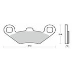 Pastillas de freno sinterizadas Brembo 07104XS - motoscamaralweb.com