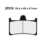 Juego pastillas de freno NISSIN 2P210NS Del. TZR250 - motoscamaralweb.com