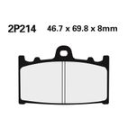 Juego pastillas de freno NISSIN 2P214NS Del. RGV250 89 - motoscamaralweb.com