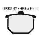 Juego pastillas de freno NISSIN 2P221NS Del. CX500 79-81 - motoscamaralweb.com