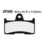 Juego pastillas de freno NISSIN 2P309GS Tra. LX700-4A QUAD - motoscamaralweb.com