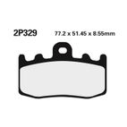 Juego pastillas de freno NISSIN 2P329ST Del. BMW - motoscamaralweb.com