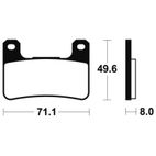 Pastillas de freno TECNIUM sintetizadas - MTR306 - motoscamaralweb.com