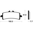 Pastillas de freno TECNIUM sintetizadas - MTR341 - motoscamaralweb.com