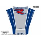Set de 4 protectores de depósito MOTOGRAFIX color azul/blanco BMW F900R - motoscamaralweb.com