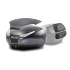 Baúl SHAD SH48 Gris Tapa CARBONO + DOBLE Respaldo - motoscamaralweb.com