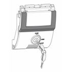 Cerradura para baúl SHAD SH48 gris titanio - motoscamaralweb.com