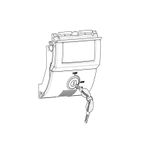 Mecanismo premium para maletas Shad SH58X/SH59X Llave negra - motoscamaralweb.com