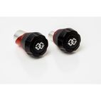 Protectores del eje delantero GILLES. negro / rojo - motoscamaralweb.com