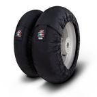Calentadores CAPIT Suprema Spina negro (Del. 90-95/17” / Tras. 115-120-125/17”) - motoscamaralweb.com