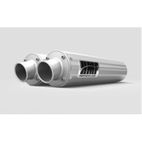 HMF Dual Performance Series Silencer - Brushed Stainless Steel/ Turn D