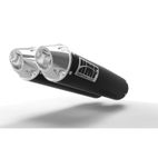 HMF Dual Performance Series Silencer - Black/ Euro Polaris RZR- motosc