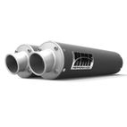 HMF Dual Performance Series Silencer - Gun Metal/ Turn Down Polaris RZ