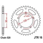 Corona JT 16 de acero con 40 dientes - motoscamaralweb.com