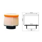 Filtro de aire TWIN AIR cilíndrico manguito Ø35mm - 158974 - motoscamaralweb.com