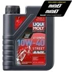 Botella 1L aceite Liqui Moly 100% sintético 4T 10W-40 Street Race - motoscamaralweb.com