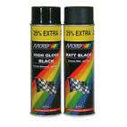 Pintura MOTIP negro satinado 500ML - motoscamaralweb.com