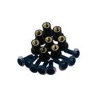 Juego de tornillos para cúpula OXFORD negro - 8 unidades - motoscamaralweb.com