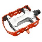 Par pedales BTT ALU. Eje CR-MO. Rojo - motoscamaralweb.com