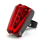 V BIKE Luz trasera de bicicleta. LED + indicador carril LASER - motoscamaralweb.com