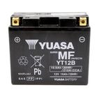 Batería YUASA W/C activada de fábrica sin mantenimiento - YT12B (FA) - motoscamaralweb.com