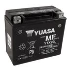 Batería YUASA W/C activada de fábrica sin mantenimiento - YTX20L (FA) - motoscamaralweb.com