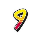 Juego de adhesivos MALOSSI Enko 4 Número 9 12.2x19.2 cm - 2 unidades - motoscamaralweb.com