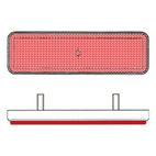 Catadióptrico rectangular trasero V PARTS - motoscamaralweb.com