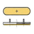 Catadióptrico ovalado lateral V PARTS - motoscamaralweb.com
