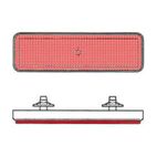 Catadióptrico rectangular trasero V PARTS - motoscamaralweb.com