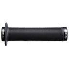 Par puños bici VELO 145mm sintéticos con tope grande color negro. sujeción lock-on doble tornillo - motoscamaralweb.com