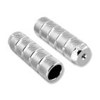 Juego reposapies bici M14. Plata - motoscamaralweb.com