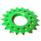Piñón fijo fixie 14 dientes color verde - motoscamaralweb.com