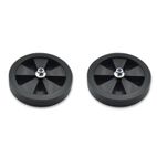 Par de ruedas completas para estabiciclo llanta negra - motoscamaralweb.com