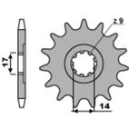 Piñón PBR acero estándar 210 - 428 - motoscamaralweb.com