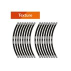 Adhesivos protextores de llanta ALGIS ARROWS texture negro - motoscamaralweb.com